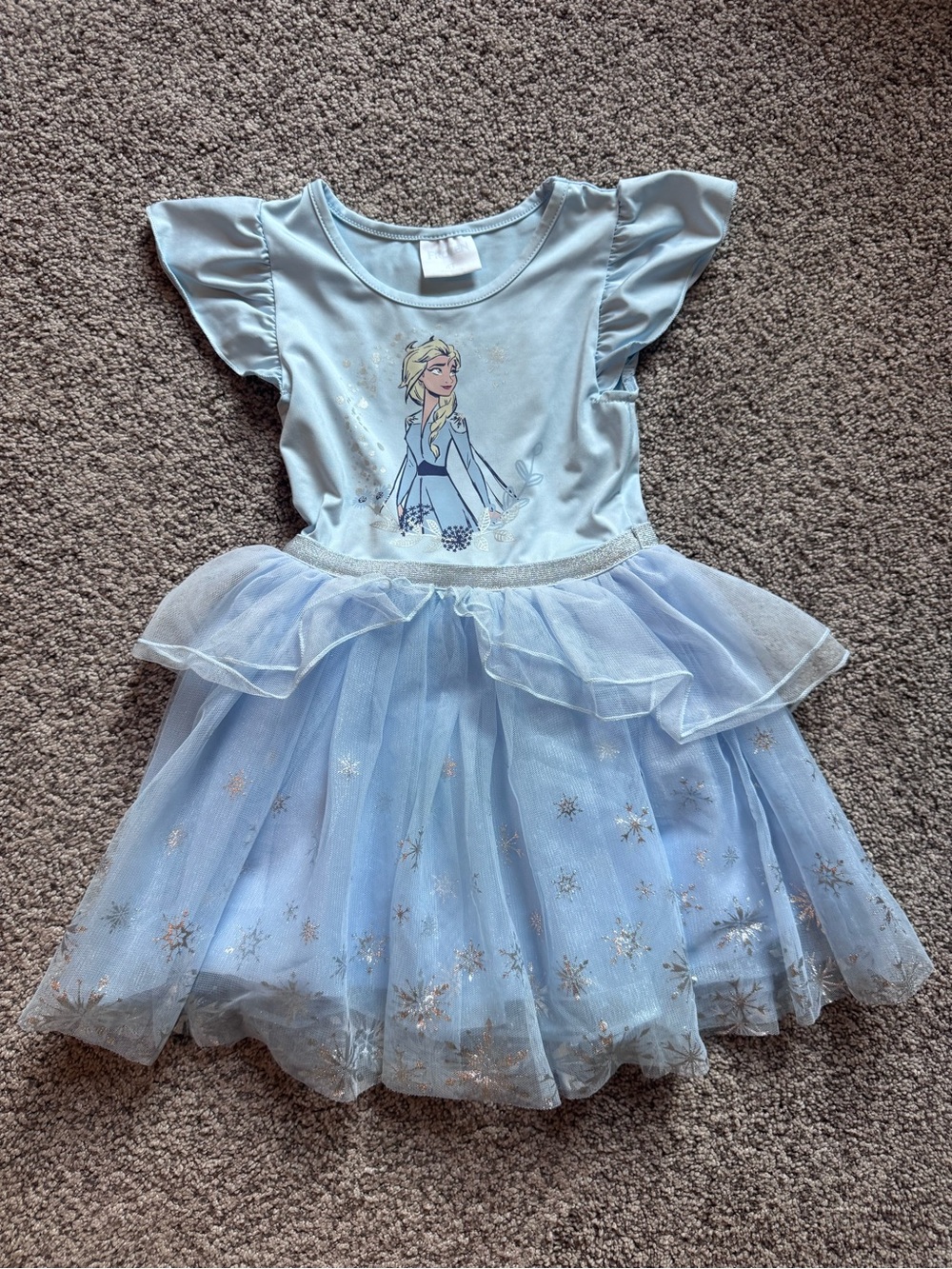 Disney Light Blue Elsa Tulle Dress - 4T
